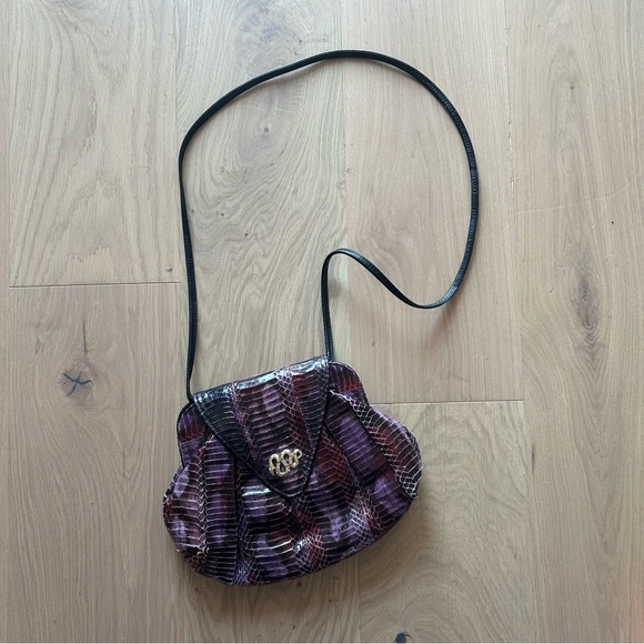 VINTAGE snakeskin leather purse - Picture 4 of 9